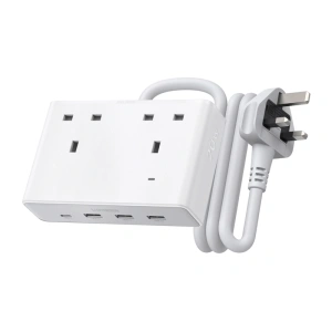 Listwa zasilająca Ugreen Nexode S620 (standard UK) 2x AC, 3x USB, 1x USB-C, 1.5m (biała) - ikona produktu