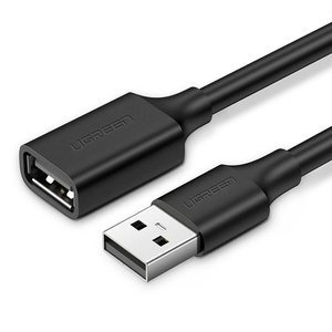 Kabel USB 2.0 przedłużający UGREEN US103, 3m (czarny) - ikona produktu
