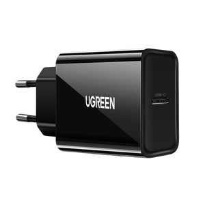 Ładowarka sieciowa EU UGREEN  CD137 USB-C, 20W, PD3.0 (czarna) - ikona produktu
