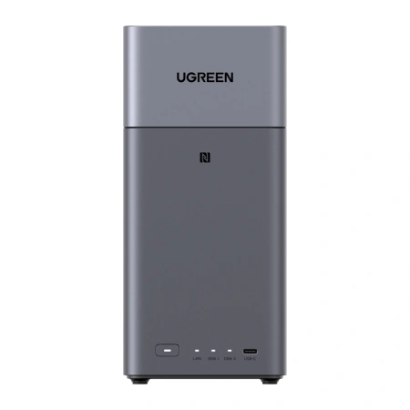 Serwer plików NAS Ugreen DH2300, 2-dyskowy, A72+A53, 4GB DDR4, 1GbE, 4K + kabel HDMI