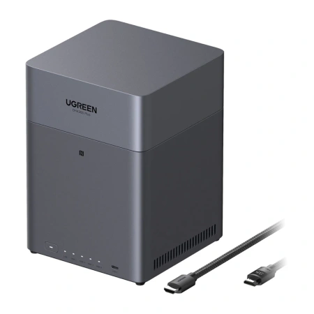 Serwer plików NAS Ugreen DH4300 Plus, 4-dyskowy, A76+A55, 8GB DDR4, 2.5GbE, 4K + kabel HDMI