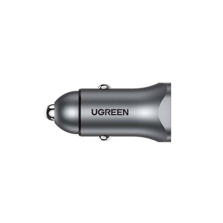 Ładowarka samochodowa UGREEN CD130 30W USB-A/USB-C (szara)