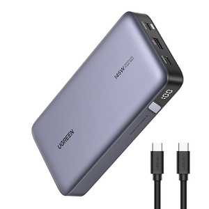 Powerbank 25000mAh Ugreen PB205, USB + 2x USB-C, 145W PD (szary) - ikona produktu