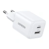 Ładowarka sieciowa Ugreen X514 USB + USB-C, GaN, 20W (biała)