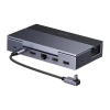 Stacja dokująca Ugreen CM800 6w1, do konsol przenośnych Steam Deck / Asus ROG Ally, USB-C do HDMI 4K 120Hz, 2x USB, USB-C, RJ45 (szara)