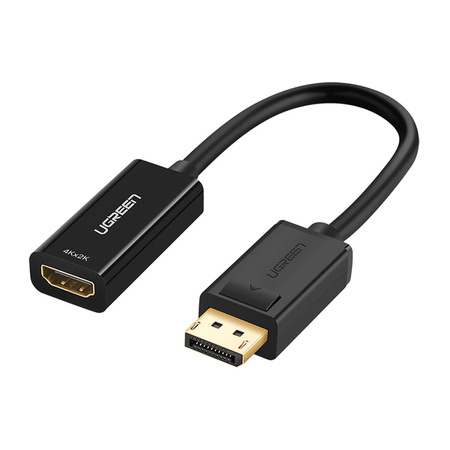 Adapter, kabel DisplayPort (męski) - HDMI (żeński) UGREEN MM137, 4K (czarny)