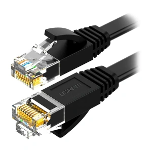 Kabel RJ45 Ugreen NW102 Cat.6, 30m, płaski (czarny) - ikona produktu