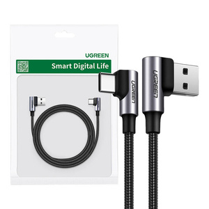 Kabel USB-C do USB-A 2.0 kątowy UGREEN US176, 3A, 3m (czarny) - ikona produktu
