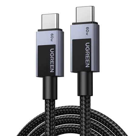 Kabel USB-C do USB-C Ugreen L524, 60W, PD, 2m (szary)