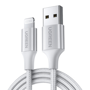 Kabel Lightning do USB UGREEN 2.4A US199, 2m (srebrny) - ikona produktu