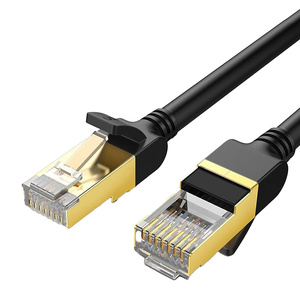 Okrągły kabel sieciowy UGREEN NW107 Ethernet RJ45, Cat.7, STP, 15m (czarny) - ikona produktu