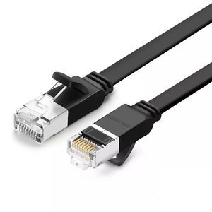 Płaski kabel sieciowy UGREEN NW101 z metalowymi wtyczkami, Ethernet RJ45, Cat.6, UTP, 0.5m (czarny) - ikona produktu
