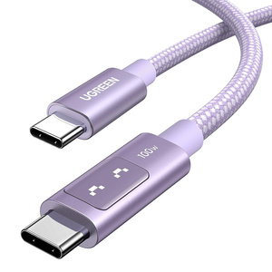 Kabel USB-C do USB-C Ugreen Uno L509, 100W, 2m (fioletowy) - ikona produktu