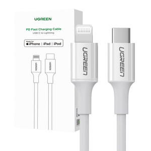 Kabel Lightning do USB-C UGREEN 3A US171, 1.5m (biały) - ikona produktu