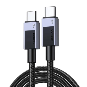 Kabel USB-C do USB-C Ugreen L524, 60W, PD, 1m (szary) - ikona produktu