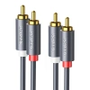 Przewód 2RCA (Cinch) do 2RCA (Cinch) UGREEN 1,5m (czarny)