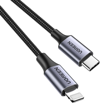 Kabel Lightning do USB-C UGREEN PD 3A US304, 1.5m (czarny) 