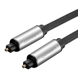 UGREEN AV108 Kabel optyczny Toslink Audio, aluminiowy z oplotem, 1.5m (szary) - ikona produktu