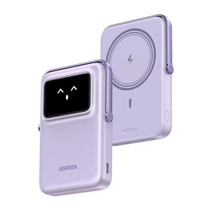 Magnetyczny Power bank UNO Ugreen PB572 10000mAh Qi Fioletowy - ikona produktu