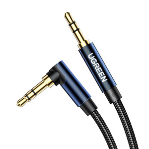 Kabel kątowy Jack 3,5mm UGREEN 60180 1.5m  (czarny) - ikona produktu