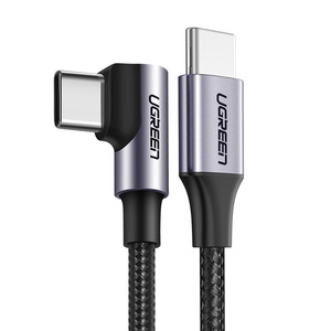 Kabel USB-C do USB-C Ugreen US255, 3m, 60W, kątowy (czarny) - ikona produktu