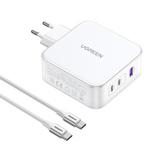 Ładowarka sieciowa UGREEN 15339 Nexode, 2xUSB-C, USB-A 3.0, PD3.0, QC4.0, GaN, 140W (biała) - ikona produktu