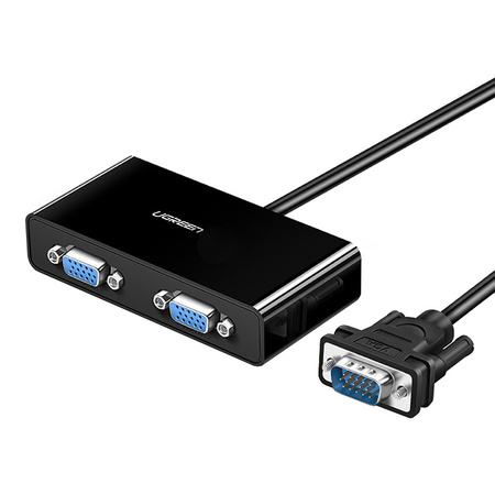 UGREEN 40254 Rozdzielacz wideo VGA do 2x VGA - 1m (czarny)