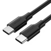 Niklowany kabel USB-C UGREEN 	US286 1.5m (czarny)
