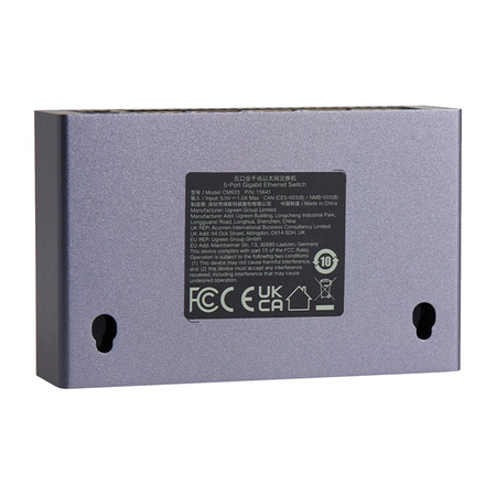 Przełącznik Switch UGREEN CM633 5-portowy GigaBit Ethernet (czarny)