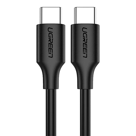 Niklowany kabel USB-C UGREEN 	US286 1.5m (czarny)
