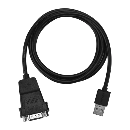 Kabel USB do DB9 / RS-232 Ugreen CR104 1.5m (czarny)
