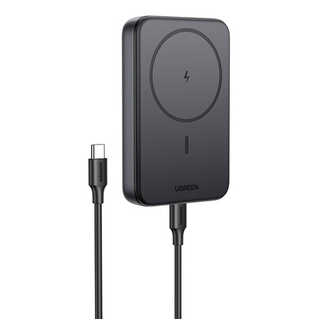 Powerbank magnetyczny 10000mAh Ugreen PB763, Qi2, USB-C, 20W (czarny)