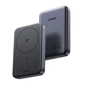 Powerbank magnetyczny 10000mAh Ugreen PB761, Qi2 15W, Magsafe + kabel USB-C (czarny) - ikona produktu