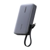 Powerbank 20000mAh Ugreen PB551, 145W, USB + USB-C, wbudowany kabel (szary)