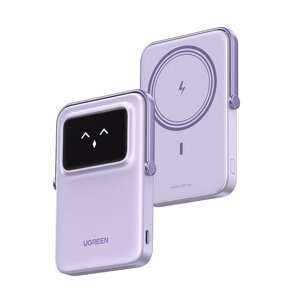 Powerbank magnetyczny 5000mAh Ugreen Uno PB571, USB-C (fioletowy) - ikona produktu