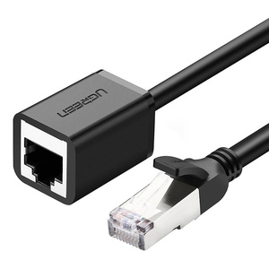 Kabel sieciowy UGREEN   NW112 przedłużacz Ethernet RJ45, Cat. 6, FTP, z metalową wtyczną 0.5m (czarny) - ikona produktu