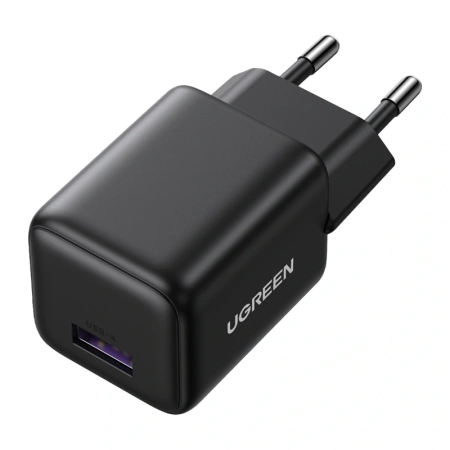 Ładowarka sieciowa Ugreen X518 USB, GaN, 18W (czarna)