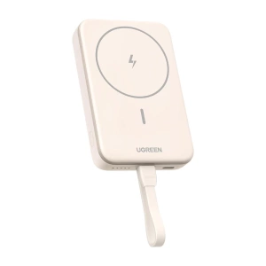 Powerbank magnetyczny 10000mAh Ugreen PB760, PD 20W, Magsafe + kabel USB-C (beżowy) - ikona produktu