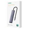Adapter Hub UGREEN CM512, USB_C do 2x USB 3.0, HDMI, RJ45, SD/TF