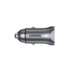 Ładowarka samochodowa UGREEN CD130 30W USB-A/USB-C (szara)