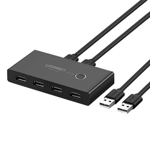 Switch przełącznik KVM USB 2x4 UGREEN USB 2.0  US216 (czarny) - ikona produktu