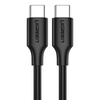 Niklowany kabel USB-C UGREEN 	US286 1.5m (czarny)