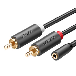 UGREEN AV102 Kabel 2x RCA (Cinch) jack 3.5 mm 0,25m (czarny) - ikona produktu