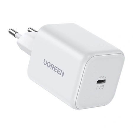 Ładowarka sieciowa UGREEN X524 45W, USB-C GaN (biała)