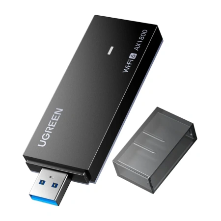 Karta sieciowa USB Ugreen CM499, Wi-Fi 6, 1800 Mb/s, 2.4 + 5 GHz (czarna)