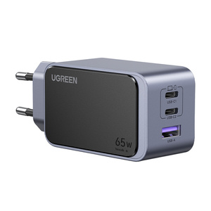 Ładowarka sieciowa Ugreen Nexode Air 65W, USB + 2x USB-C (szara) - ikona produktu