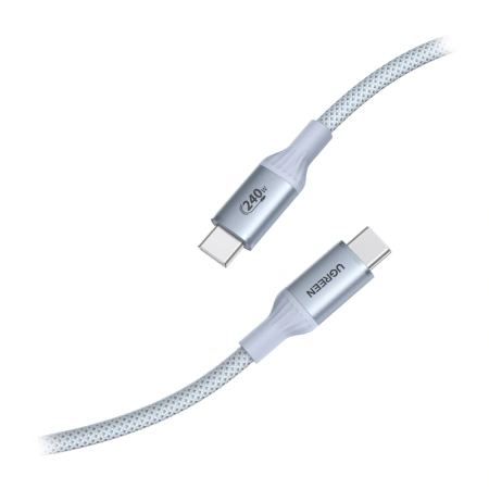 Kabel USB-C Ugreen L534 PD 240W,  480Mbps, 1m (srebrny)
