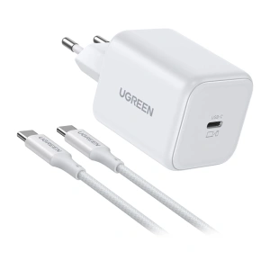 Ładowarka sieciowa Ugreen X524 USB-C, GaN, 45W + kabel 1m (biała) - ikona produktu