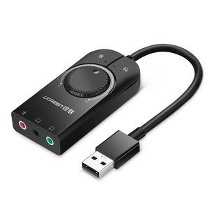Zewnętrzna karta dźwiękowa USB UGREEN  CM129 15cm (czarny) - ikona produktu