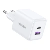 Ładowarka sieciowa Ugreen X516 USB + USB-C, GaN, 30W (biała)